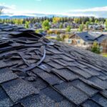 storm damage to a roof