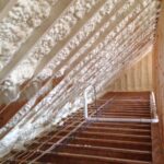 attic insulation in a residential home